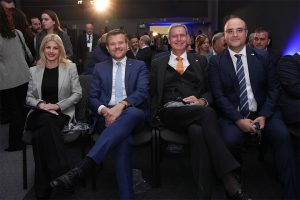 Έλενα Ράπτη (Υφυπουργός Τουρισμού), Marcus Konig (Δήμαρχος Νυρεμβέργης), Peter Ottmann (CEO Nurnbergmesse Group), Θανάσης Παναγούλιας (CEO FORUM).