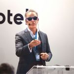 O Nikos Hadjos, Director of International Development Europe των Marriott Hotels International στο stage του Build Hotel